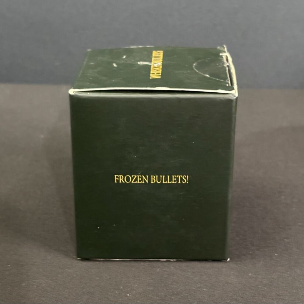 Bullet Whiskey Stones Revolver Gold Ice Cubes Spirits Cocktail Chilling Bar - Picture 8 of 9